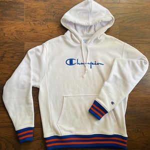 Brand New Champion White Hoodie, Oversized